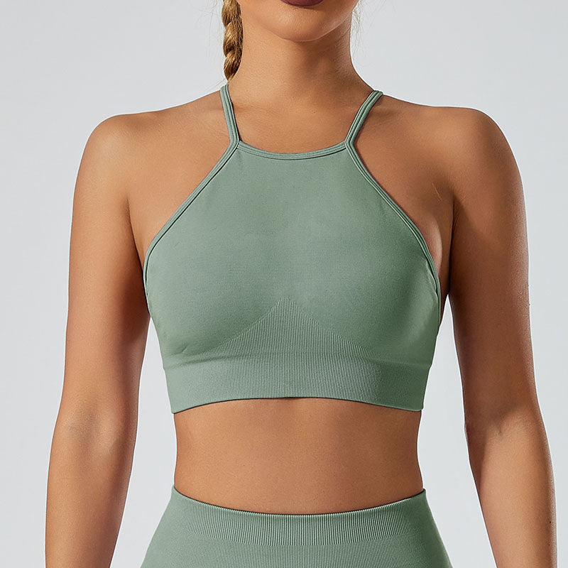 LILIEUX -Ring-Linked Racerback Sports Bra