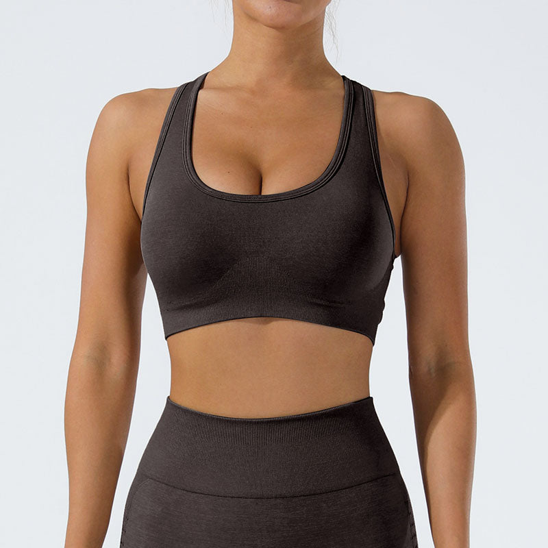 LILIEUX - Cut Out Define Luxe Sports Bra in Sage