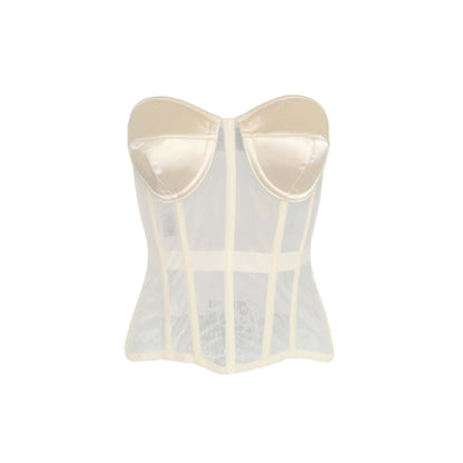 LILIEUX - Elegant Cream Ensembles with Exquisite Corset