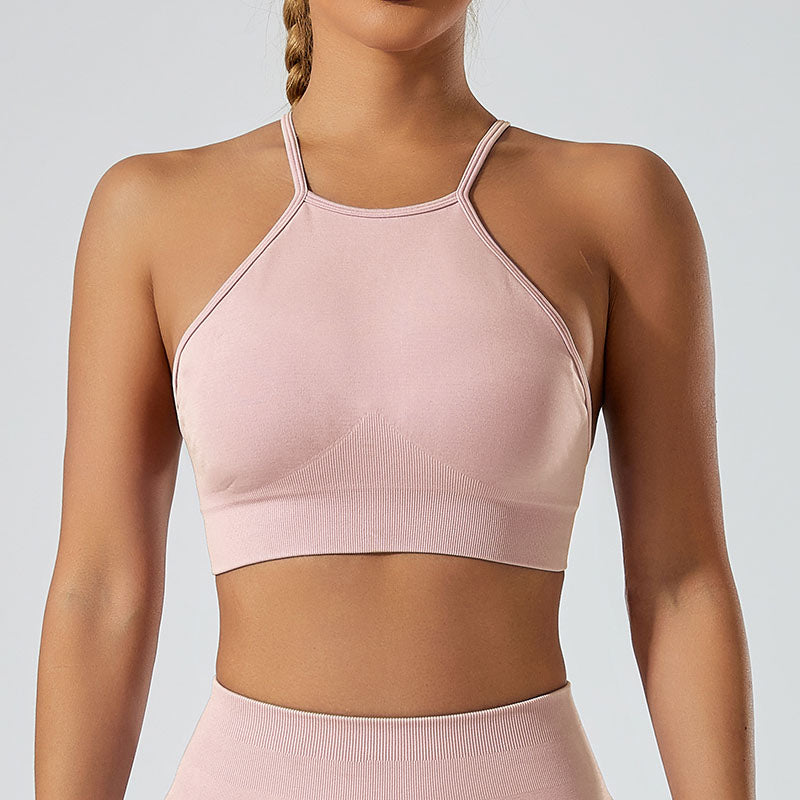 LILIEUX -Ring-Linked Racerback Sports Bra