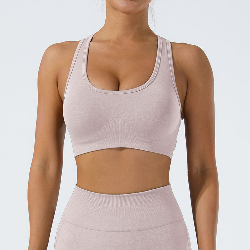 LILIEUX - Cut Out Define Luxe Sports Bra in Sage