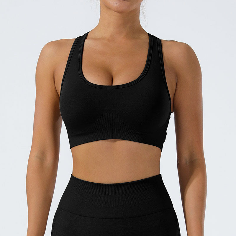 LILIEUX - Cut Out Define Luxe Sports Bra in Sage