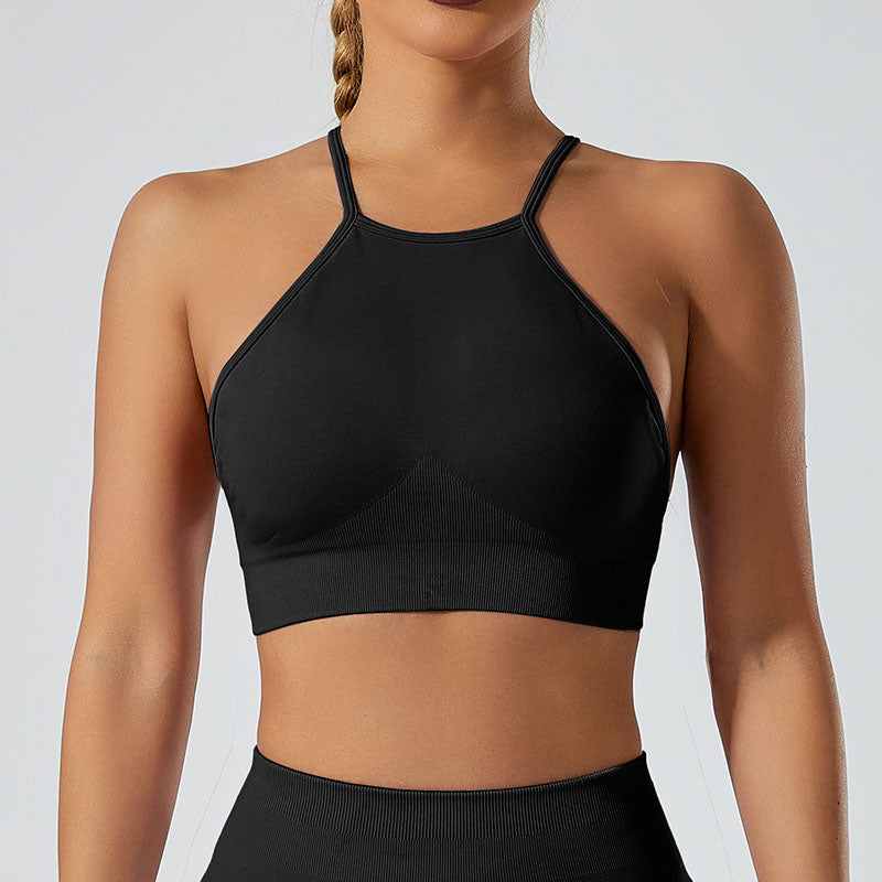 LILIEUX -Ring-Linked Racerback Sports Bra