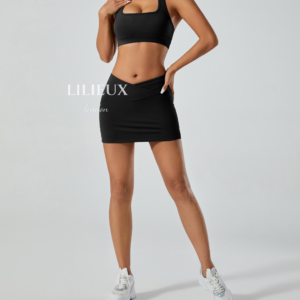 Halter Sports Bra and Skirt Set – Seamless Activewear - Image 7