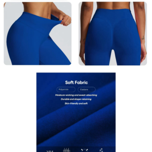 Seamless High-Waist Booty Lifting Leggings - Scrunch Butt Yoga Pants Quick-Dry Sweat-Wicking Gym Leggings for Women Gift for her - Image 3