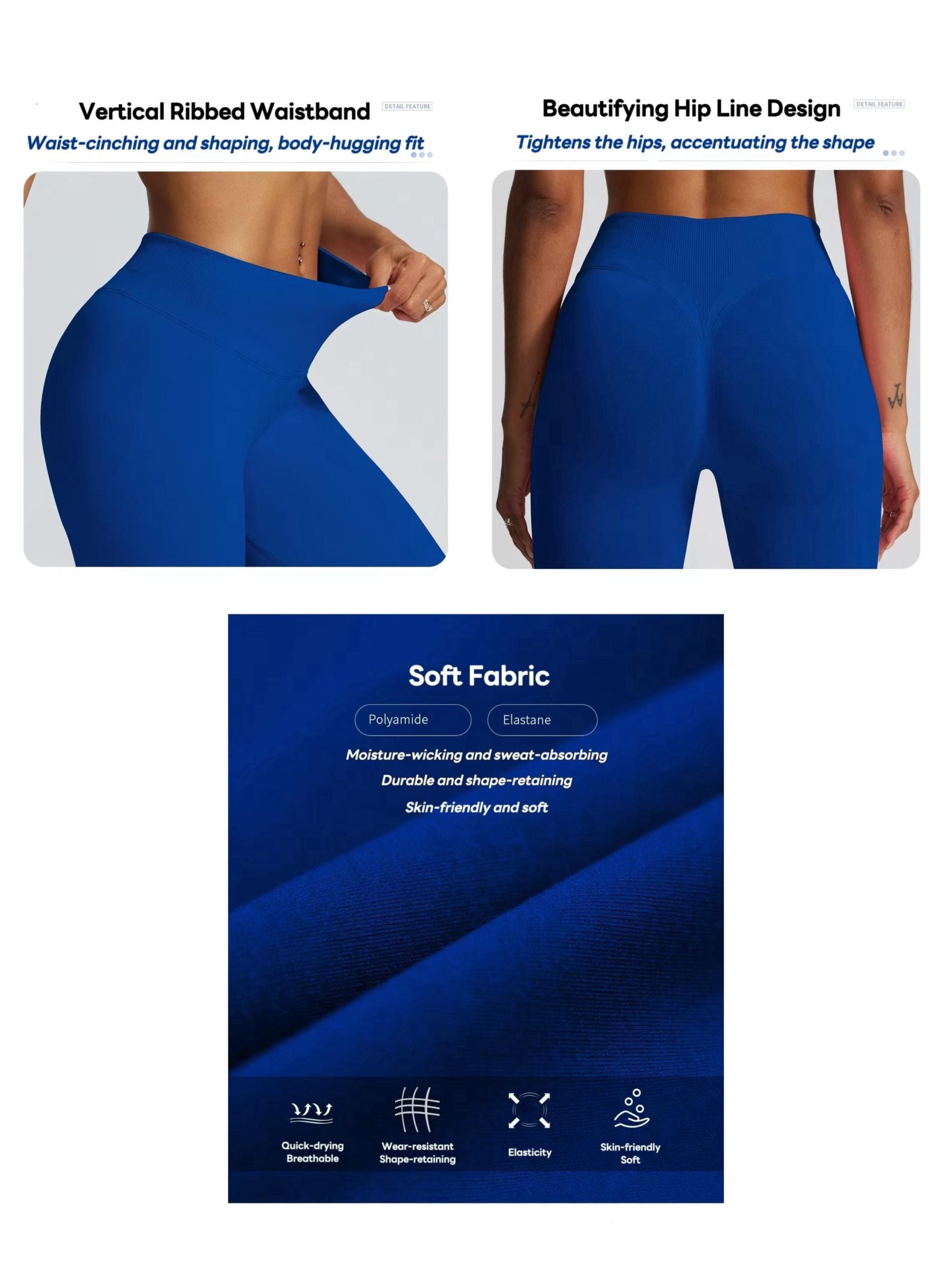 Seamless High-Waist Booty Lifting Leggings - Scrunch Butt Yoga Pants Quick-Dry Sweat-Wicking Gym Leggings for Women Gift for her