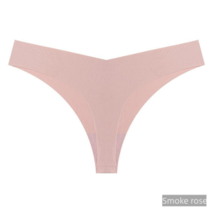 Ice Silk Seamless Thong – Low Waist T-Back Lingerie, Plus Size - Image 4