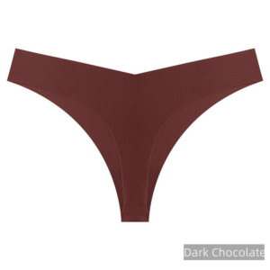 Ice Silk Seamless Thong – Low Waist T-Back Lingerie, Plus Size - Image 5