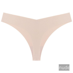 Ice Silk Seamless Thong – Low Waist T-Back Lingerie, Plus Size - Image 9