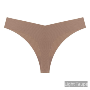 Ice Silk Seamless Thong – Low Waist T-Back Lingerie, Plus Size - Image 10